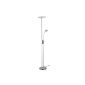 Briloner lighting LED floor lamp dimmable with swiveling floodlight, reading lamp flexible adjustable 1222-022 (household goods)