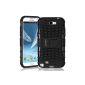 Duzign Sentinel Snap On Case with Stand (Black) Samsung Galaxy Note II Note 2 (Wireless Phone Accessory)