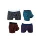 COOL24 - Pack of 4 or 10 Boxers Microfiber - Men - Colorstripe (Clothing)
