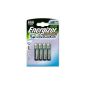 Energizer NiMH battery AAA 1000 mAh 4-pack (accessories)