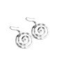 Yazilind polished charm jewelry Hook Finish Silver Style candy plate dangle earrings (Jewelry)