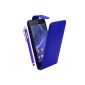 BAAS® Sony Xperia Z2 - Blue Case Leather Flip Case Cover + 2X Screen Protector + Stylus For Capacitive Touch Screen (Electronics)