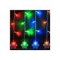 Bingsale 120 LED light chain icicles icy rain Christmas lights Christmas 4Mx0.6M (full color) (Electronics)