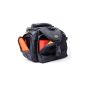 Arkas - functional premium camera bag / camera bag for SLR and system cameras with orange lining (Electronics)