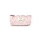 niceeshop (TM) Elegant canvas pastoral style flower pattern pencil case stylus pens wallet wallet with zip-Light Pink (Office supplies & stationery)