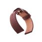 Watch strap in genuine Italian leather Crazy Horse, Brown and Orange, 22mm (Watch)