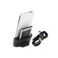 Double Data Sync Charger Battery Dock Stand for Samsung i9200 Galaxy Mega 6.3 matt-silver (Electronics)