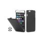StilGut®, UltraSlim leather cover for iPhone 6 Plus (5.5 inches), Black (Wireless Phone Accessory)
