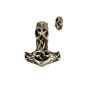 Pendant Bronze solid on both sides worked Thors Hammer (jewelry)