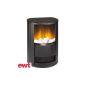 EWT Fireplace Electrical FIREPLACE ROUND FIREPLACE CATANIA KIESELSTEIN FLAME EFFECT 2000W (household goods)