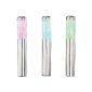 Lunartec 2in1 stainless steel solar light changing colors & warm white set of 3