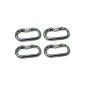 4 pieces safety carabiners Screw carabiner locking carabiner carabiner screw-lock carabiner personal security, iapyx® (Misc.)