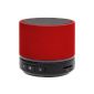 Digitronics rechargeable speaker wireless Bluetooth technology Compatible with all mobile phones / iPhone / iPad / iPod / MP4 / MP3 / Sony / Blackberry / HTC / Nokia - Red (Electronics)