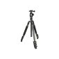 Sirui ET-1204 / E-10 Easy Traveler tripod with E-10 head (Carbon, height: 139 cm, weight: 1,04kg, load capacity: 8kg) with bag and strap (accessories)
