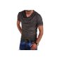 Styles MT - 1293 - T-shirt with wide neckline / shawl collar (Clothing)