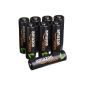 AmazonBasics AA batteries Lot 8 Ni-MH rechargeable preloaded 500 cycles 2500 mAh / 2400 mAh min (Electronics)