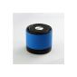 ORIGINAL - Mini Bluetooth V3.0 Blue Mat Speakers (Electronics)