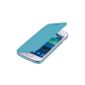 kwmobile® practical and chic flap protective case for Samsung Galaxy Ace S7270 3 / S7275 in Light Blue (Wireless Phone Accessory)