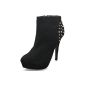 MQ23 Ladies Ankle - boots with platform and stiletto heel MQ1332 (Textiles)