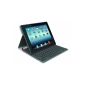 Logitech Bluetooth keyboard Solar Folio Cover for Apple iPad 2/3/4 urban gray (German keyboard layout, QWERTY) (Accessories)