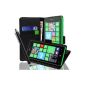 Case Cover Leather Wallet Case Black for NOKIA LUMIA 1320 + PEN FREE !!  (Electronic devices)