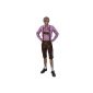 Knickerbockers lederhosen costumes Men with carriers, Brown, Cattle Suede (Textiles)