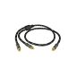 Sunshine Tronic Blackline Y Subwoofer cable | 4-way shielded | 10 m (electronic)