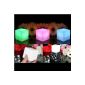 PK Green Set of 3 LED mood lights with changing colors - cubes
