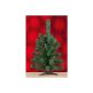 . Artificial Christmas tree 60 cm including stand - color: green