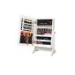 Jewelry Armoire with white table Mirror (Jewelry)