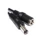 5.5 x 2.1 mm DC power connector to connector Video Surveillance CCTV extension cord cable 5 m (Camera)