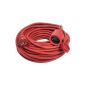 AS - Schwabe 60373 rubber extension cable, 25 m extension cable, IP44 industrial, construction, red (tool)