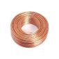 Speaker Cable transparent 2x 1,50mm² -Reines copper 50M Ring (Electronics)