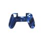 Unknown Replacement Skin Camo Silicone Cover Replacement for PlayStation 4 PS4 Controller Navy with Black (Electronics)