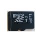 Micro SD with SD Adapter.  Very convenient.