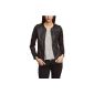 VILA Clothes Ladies Leather Jacket Jacket VICOATED SWEATJACKET (Textiles)