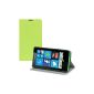kwmobile® practical and chic flap protective case for Nokia Lumia 630 in Green (Wireless Phone Accessory)