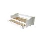 KMH®, pull-out bed in solid pine wood (200 x 90 cm / White) (# 201101)