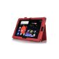ELTD® high quality cover for Lenovo A10-70 Tab Tablet With Stand positioning bracket and wakes (For Lenovo IdeaTab A10-70, Red) (Electronics)