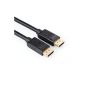 UGREEN quality DisplayPort 1.2v Secker to Male Audio Video cable, gold plated, with locking plug for New HDTVs, projectors, screens (10ft / 3m) (Electronics)