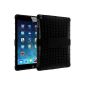 Avizar - Shockproof Apple iPad Case Air - Soft Silicone Gel Quadro Integrated stand - Black (Electronics)