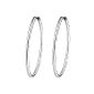 Rafaela Donata - 60800081 - Argento Classico - Hoop Earrings Women - Silver 925/1000 - Creoles - 40 mm (Jewelry)