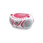Metronic 477109 Boombox Radio CD-MP3 2 W - Pop pink (Electronics)