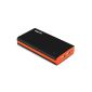 EasyAcc 15000C-BO Brilliant Ultra Dual USB Portable Power Bank External Battery Charger (15000mAh) for Smartphone / Tablet / Apple iPhone / iPad black / orange (accessory)