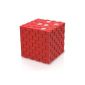Plemo Magic Cube Speaker Wireless Bluetooth Rechargeable and Portable with 3.5mm Audio port Compatible with iPhone, iPad, Android Mobile Phones, Tablets The Touch Screen, the MacBook, the Laptops, MP3 players and CD and for Portable DVD Players, Red (Electronics)