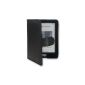 The original Gecko Covers Luxury Kobo Glo sleeve for the new Kobo Glo E-Reader Ebook Cover Case in black / black - in a practical book style with original Gecko application and automatic wake up and sleep function.  (Automatic A-and off) (Electronics)