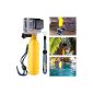 Monopod Dive Swimming handle mount underwater Floating Hand Grip Floaty camera grip self Arm + screw + Hand Strap for GoPro Hero 2 3 3 + OS35 (Electronics)