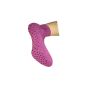 Weri specials Yoga and Fitness Socks, Anti-slip knobs coating in grape.  (Equipment)