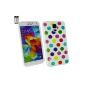 Emartbuy® Samsung Galaxy S5 Polka Dots TPU Gel Case Cover Case Cover Multi Color (Electronics)