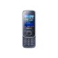 Samsung E2350 mobile phone (5.08 cm (2.0 inches), radio, MP3 player, Bluetooth 3.0) metallic blue (Electronics)